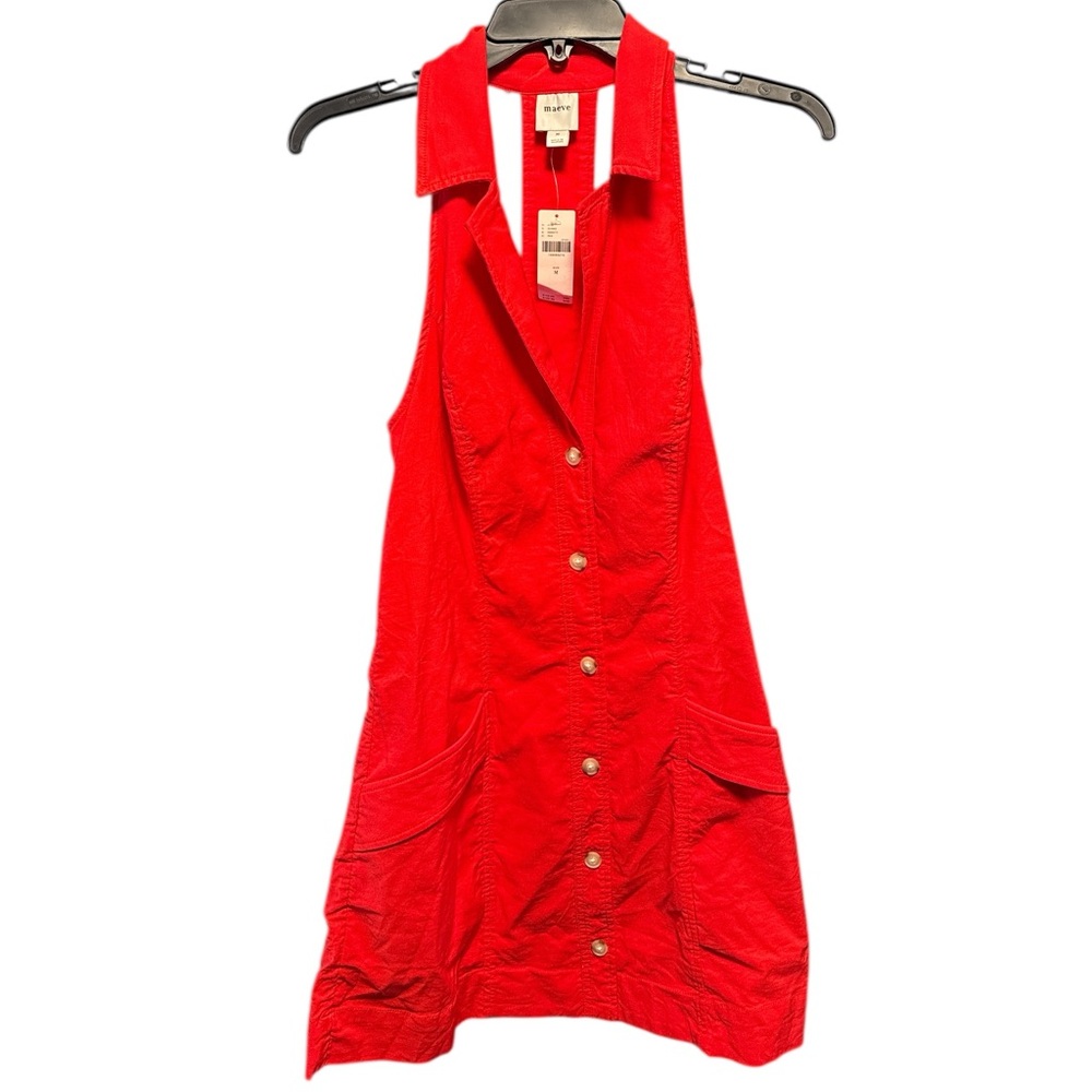 Anthropologie Maeve The Amelia Mini Dress Red Sleeveless NWT Medium - Picture 6 of 13